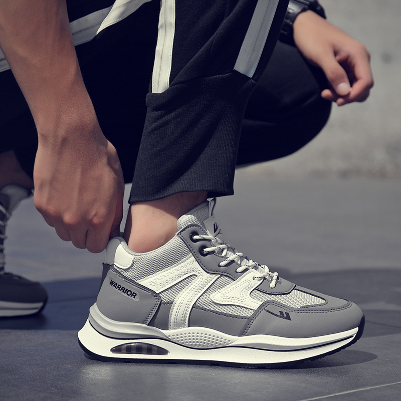 Warrior High-Top 'Grey White' 圖 9