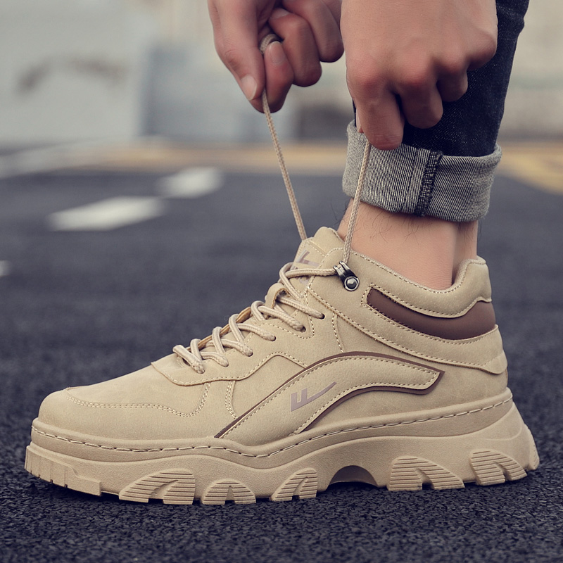 Details for Warrior High-Top 'Khaki Dad Shoe' Lelaki WXP(WZ)-080801