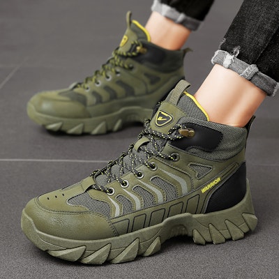 Warrior High-Top 'Hijau Tentara Hitam' WXY-F950C03 1