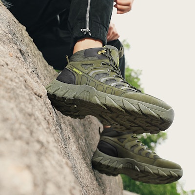 Warrior High-Top 'Hijau Tentara Hitam' WXY-F950C03 2
