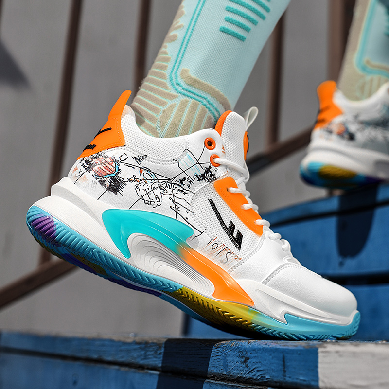 Warrior High-Top 'Multicolor Casual Painted Thick Sole' 圖 7