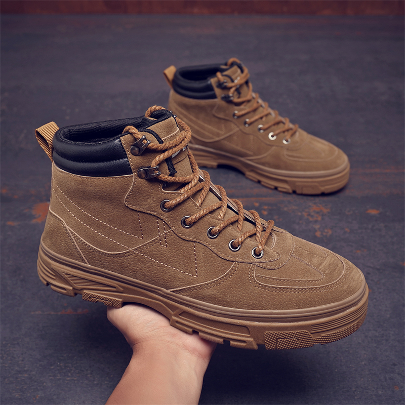 Cheap Warrior High-Top ''Retro Bruine Werkkleding'' WXY-E015T03