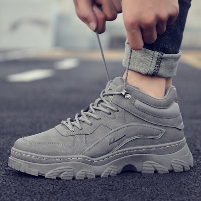 Warrior High-Top 'Simplified Versatile Academy Grey' WXP(WZ)-080802 Shop Warrior High-Top 'Simplified Versatile Academy Grey' WXP(WZ)-080802