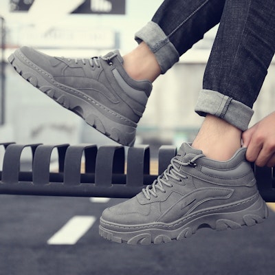 Warrior High-Top 'Simplified Versatile Academy Grey' WXP(WZ)-080802 Details for Warrior High-Top 'Simplified Versatile Academy Grey' WXP(WZ)-080802