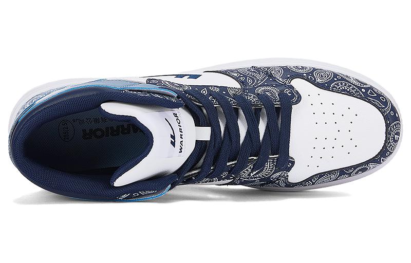 Warrior High-Top 'White and Cyan Accent' 圖 4