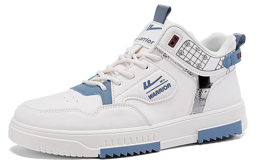 Warrior High-Top 'White Blue' 圖 2