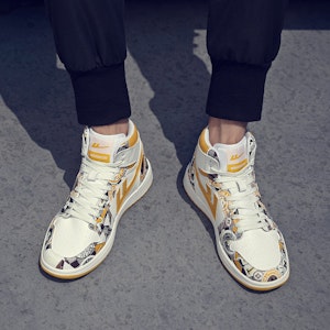 Warrior High-Top 'Putih Kuning' WXY-A663C02 Cheap Warrior High-Top 'Putih Kuning' WXY-A663C02