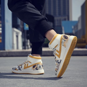 Warrior High-Top 'Putih Kuning' WXY-A663C02 2