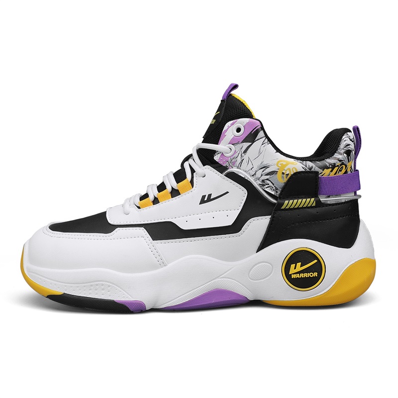 Warrior High-Top Basketball 'White Black Purple' WXY-F429C04