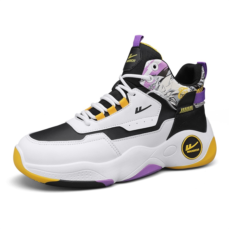 Order Warrior High-Top Basketball 'White Black Purple' WXY-F429C04