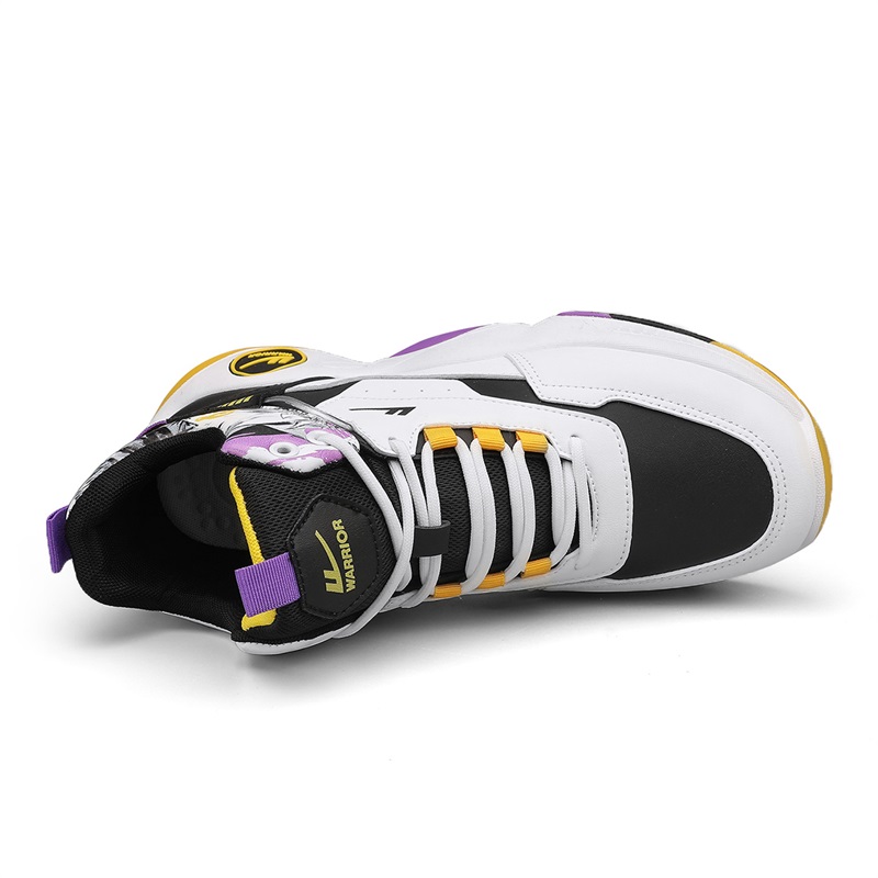 Lookbook Warrior High-Top Basketball 'White Black Purple' WXY-F429C04