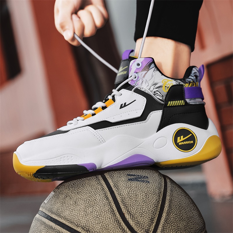 Sizing Warrior High-Top Basketball 'White Black Purple' WXY-F429C04