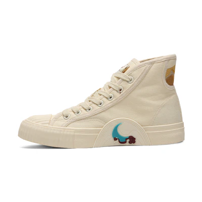 Warrior High-Top Canvas 'Mingsha Mountain Beige'