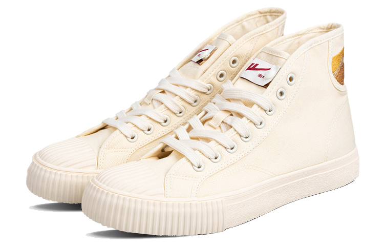 Warrior High-Top Canvas 'Mingsha Mountain Beige' 圖 3