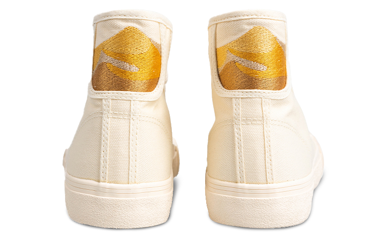 Warrior High-Top Canvas 'Mingsha Mountain Beige' 圖 5