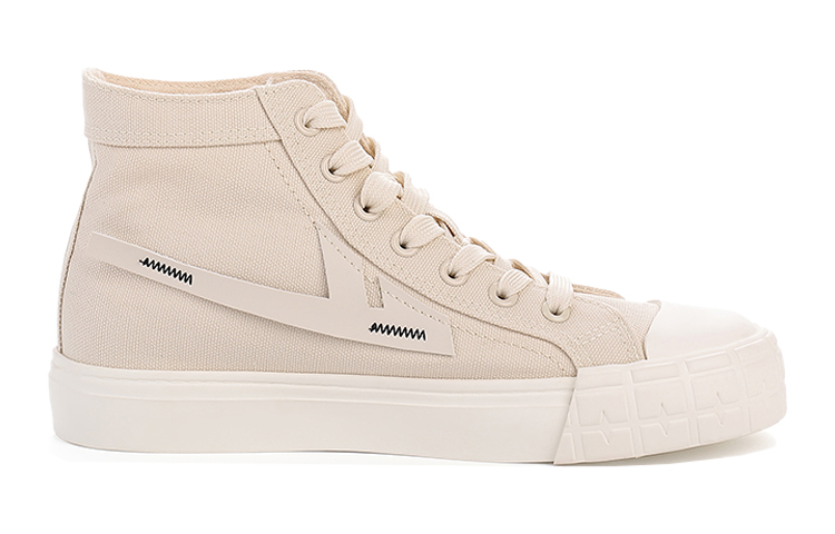 Order Warrior Sepatu High-Top Kanvas 'Patchwork Beige' WXY-P011TC02
