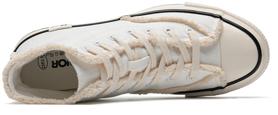 Warrior High-Top Canvas 'White Comfort Plus Velvet' WXY-E209G01 Shop Warrior High-Top Canvas 'White Comfort Plus Velvet' WXY-E209G01