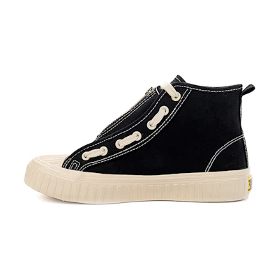 Warrior High-Top Canvas with Zipper 'Black'