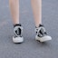 Purchase Warrior High-Top Canvas with Zipper 'Black' FXY-020TC04