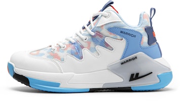 Warrior High-Top Retro Basketball Shoes 'White Blue Graffiti' WBN(JS)-058101 Warrior High-Top Retro Basketball Shoes 'White Blue Graffiti' WBN(JS)-058101