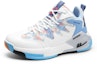 Lookbook Kasut Retro High-Top Warrior 'Putih Biru Graffiti' WBN(JS)-058101