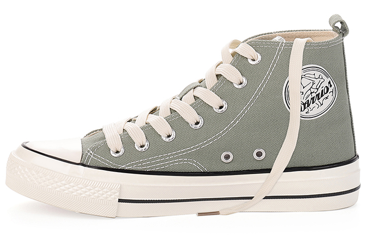 Buy Warrior Kasut Tinggi Retro Kanvas 'Kelabu Hijau' WXY-P046TC02