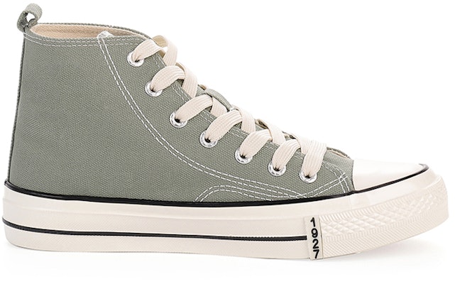 Warrior High-Top Retro Canvas 'Grey Green' WXY-P046TC02 Order Warrior High-Top Retro Canvas 'Grey Green' WXY-P046TC02