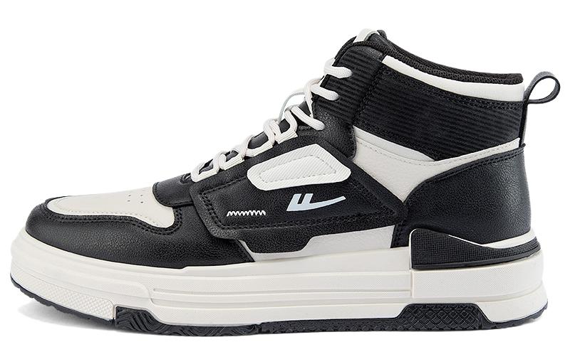 Warrior High-Top Sneaker 'Beige Black Colorblock' WXY(S)-1986Z03