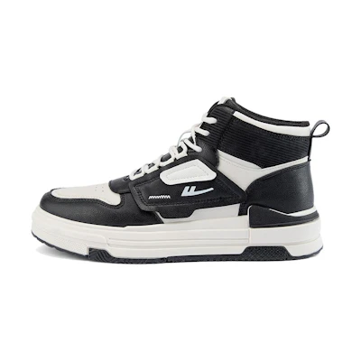 Warrior High-Top Sneaker 'Beige Black Colorblock'