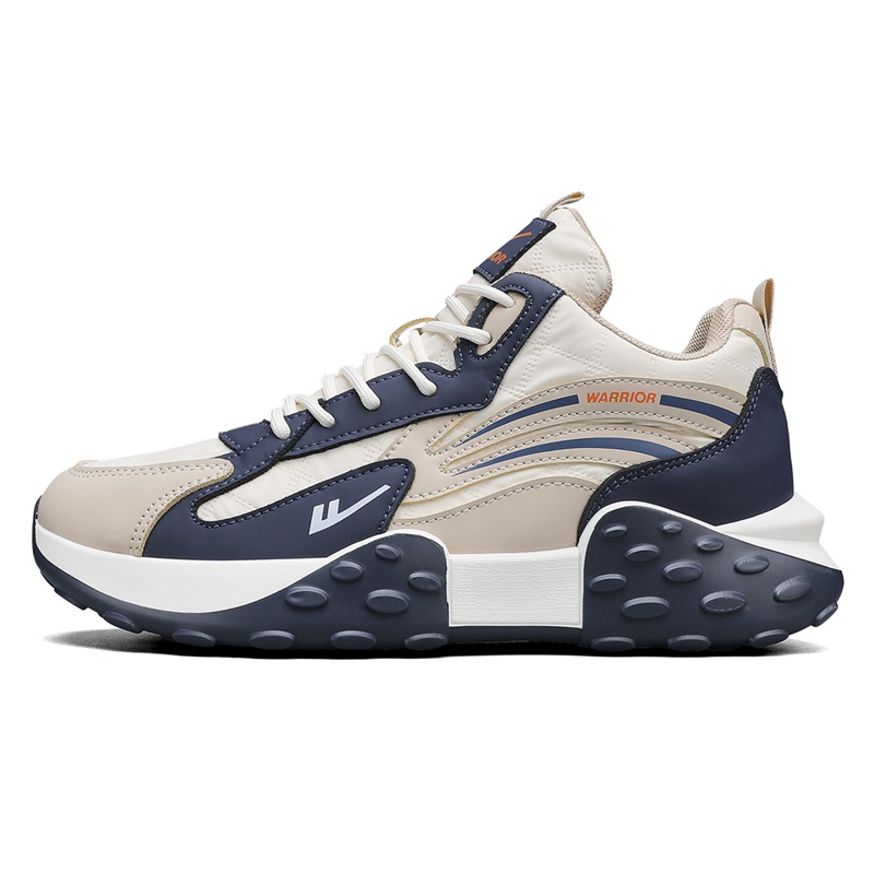 Warrior High-Top Sneaker 'Beige Navy'