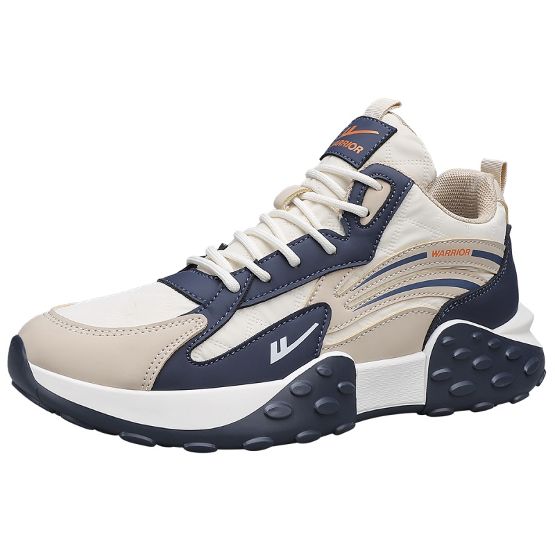 Warrior High-Top Sneaker 'Beige Navy' 圖 2