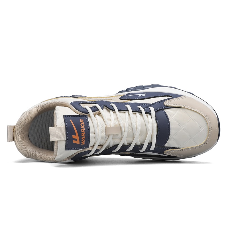 Warrior High-Top Sneaker 'Beige Navy' 圖 3