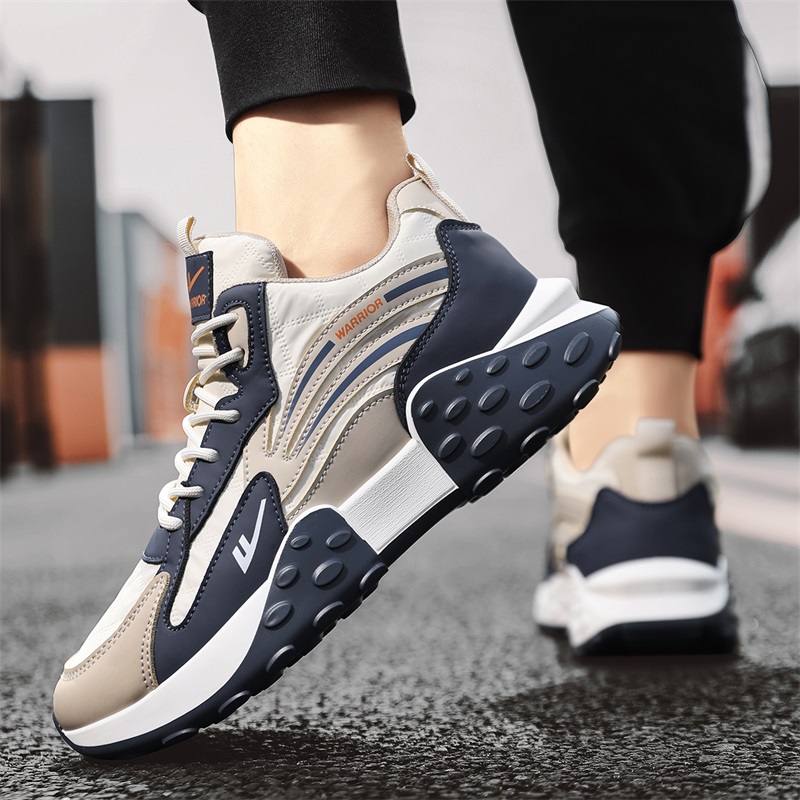 Warrior High-Top Sneaker 'Beige Navy' 圖 8