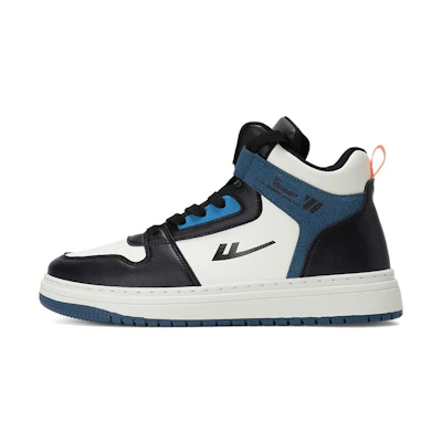 Warrior High-Top Sneaker 'Black and White'