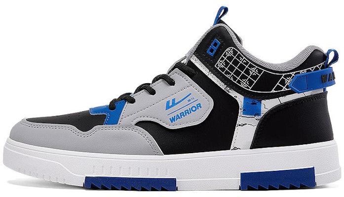 回力戰士 合成皮革 時尚潮流 舒適柔軟 防滑耐磨透氣 高筒 板鞋 男式 黑藍色 Buy 回力戰士 合成皮革 時尚潮流 舒適柔軟 防滑耐磨透氣 高筒 板鞋 男式 黑藍色