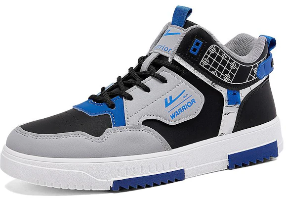 回力戰士 合成皮革 時尚潮流 舒適柔軟 防滑耐磨透氣 高筒 板鞋 男式 黑藍色 Order 回力戰士 合成皮革 時尚潮流 舒適柔軟 防滑耐磨透氣 高筒 板鞋 男式 黑藍色