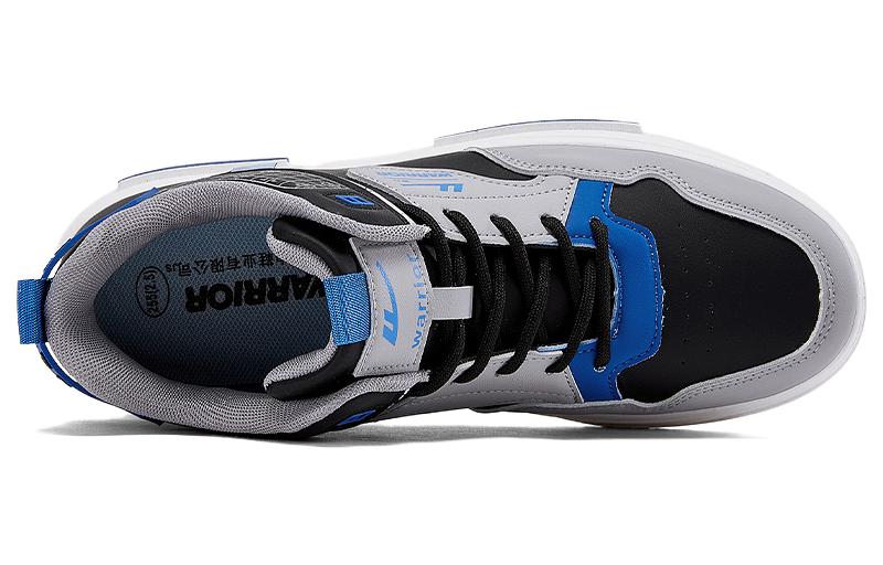 Lookbook 回力戰士 合成皮革 時尚潮流 舒適柔軟 防滑耐磨透氣 高筒 板鞋 男式 黑藍色