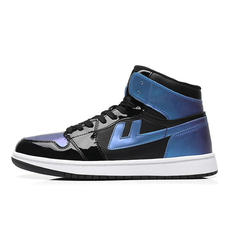 Warrior High-Top Sneaker 'Black Blue Chameleon'