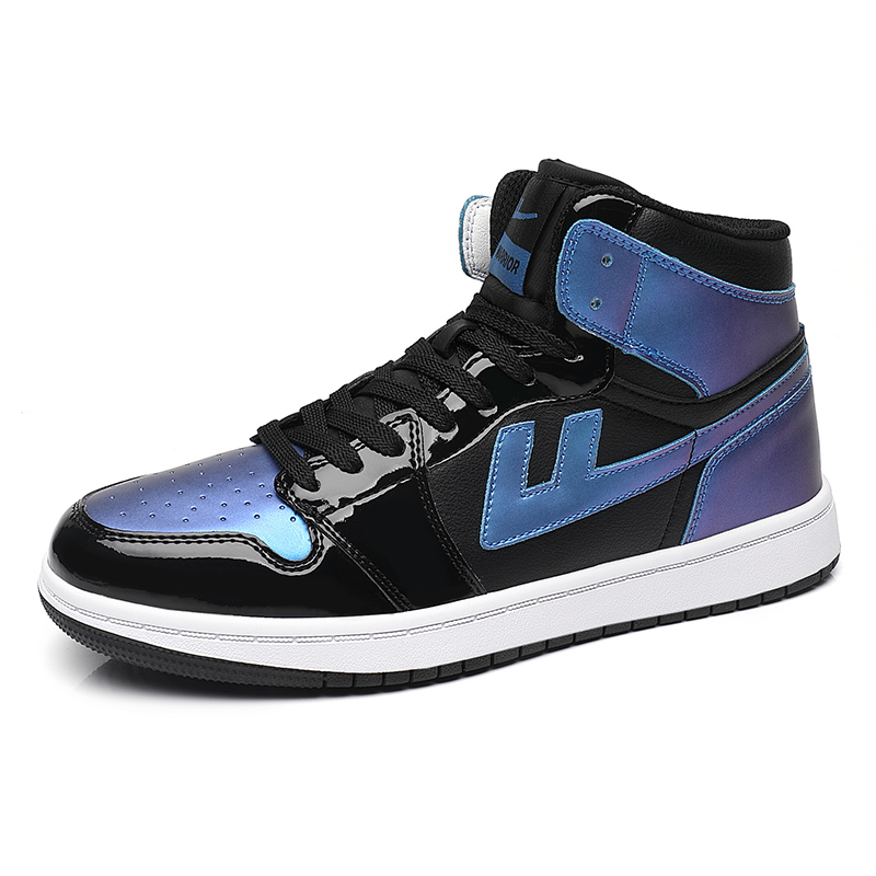 Warrior High-Top Sneaker 'Black Blue Chameleon' 圖 3