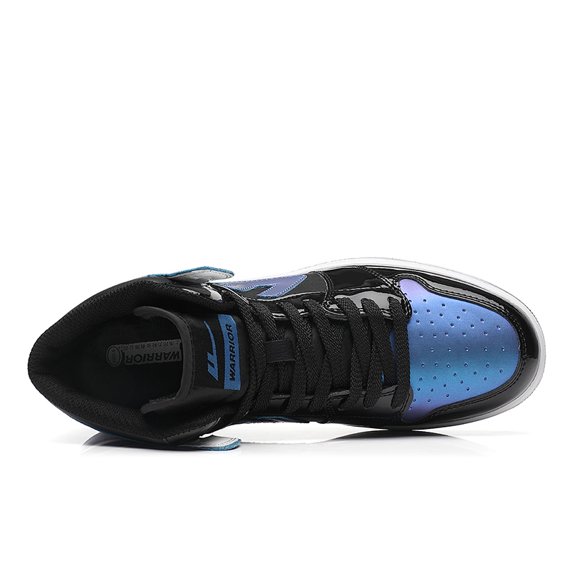 Warrior High-Top Sneaker 'Black Blue Chameleon' 圖 4
