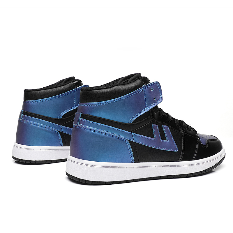 Warrior High-Top Sneaker 'Black Blue Chameleon' 圖 5