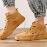 Details for Zapatillas Altas Warrior 'Camel Colorblock'. WBN(JS)-076704