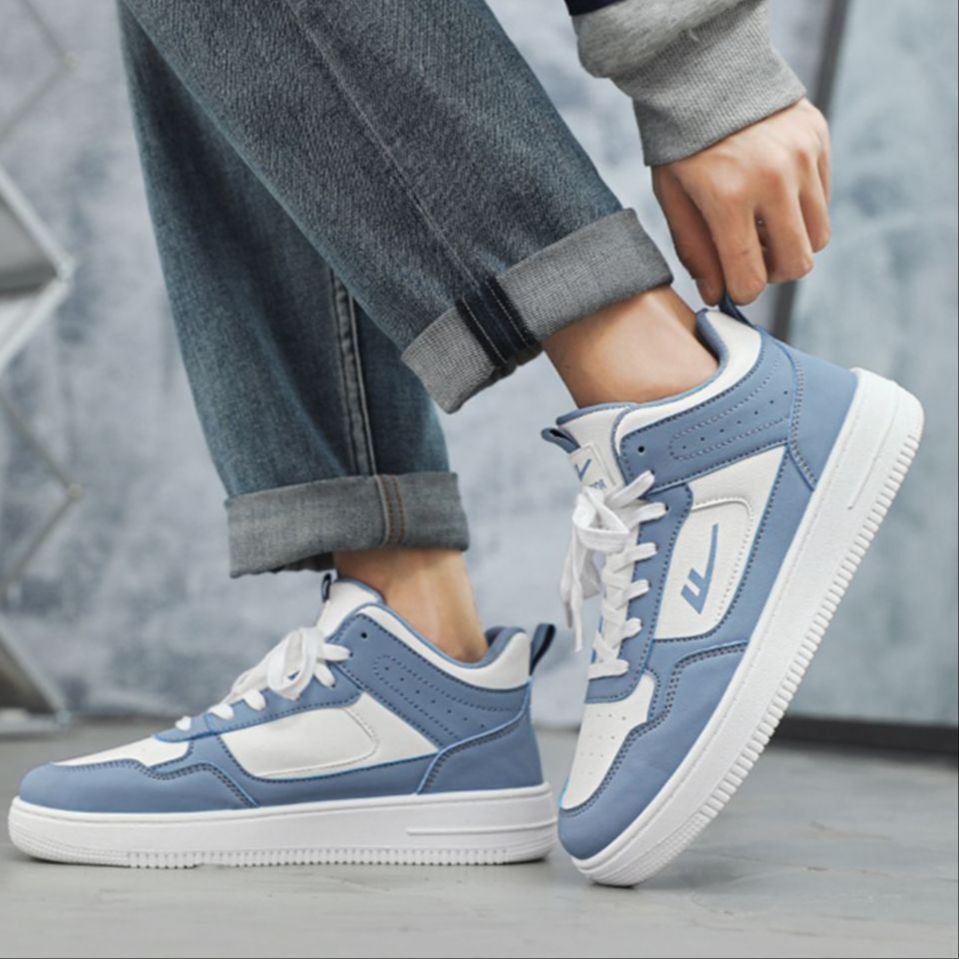Warrior High-Top Sneaker 'White & Blue' 圖 6