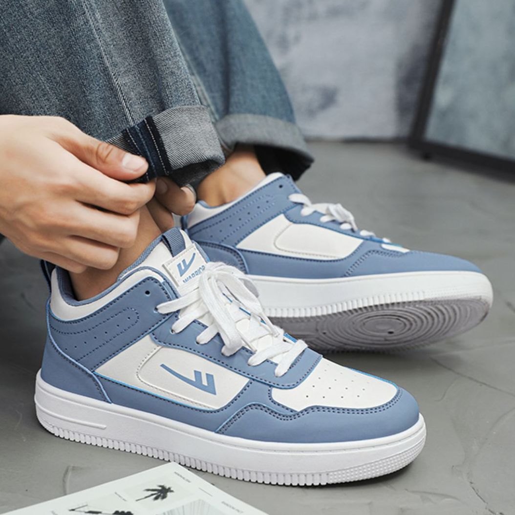 Warrior High-Top Sneaker 'White & Blue' 圖 8