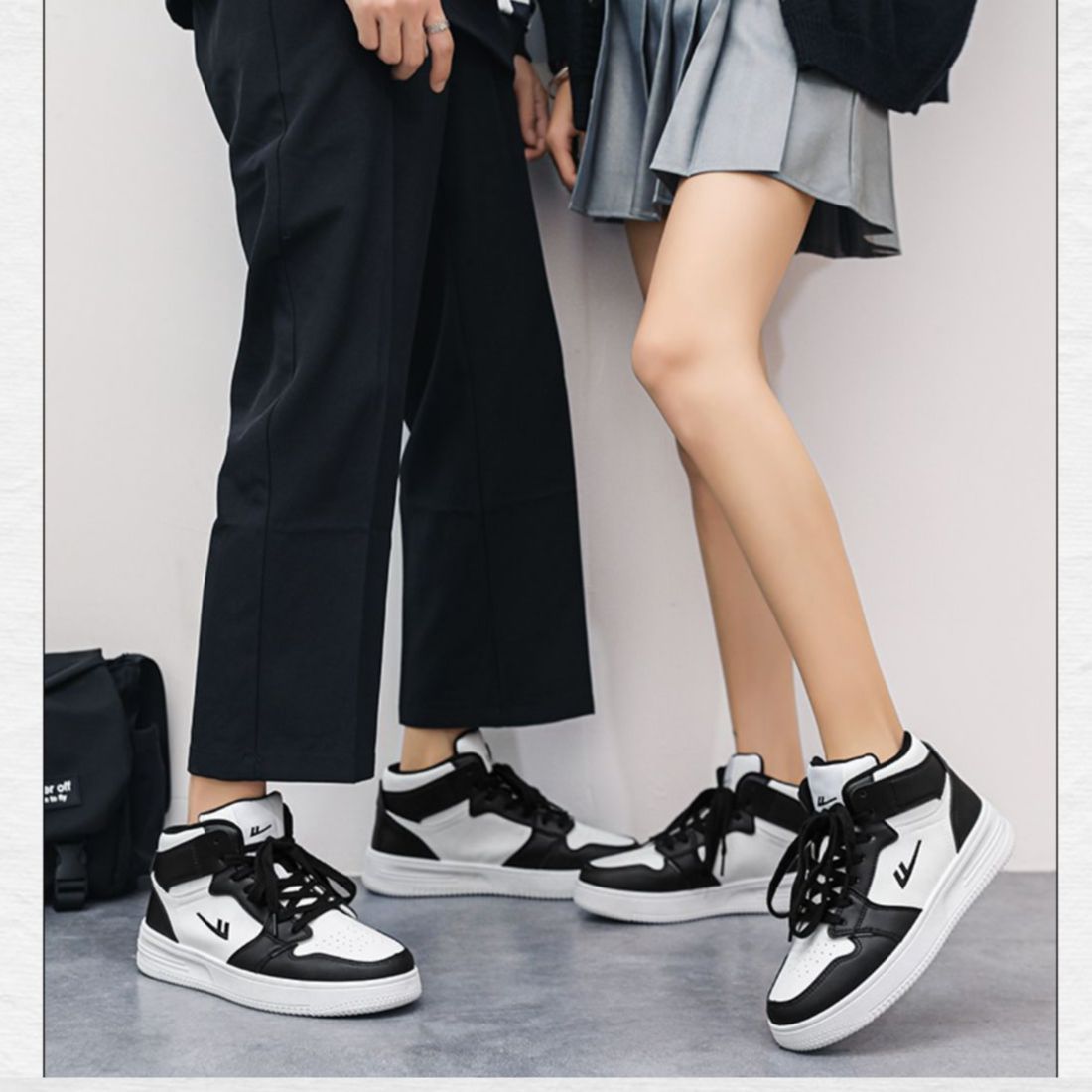 Purchase ウォリアーハイカットスニーカー (黒/白) WBN(JS)-047109