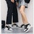 Sneakers Warrior High-Top 'Hitam dan Putih' WBN(JS)-047109