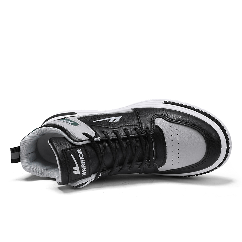 Warrior High-Top Sneakers 'Black Grey Green' 圖 3