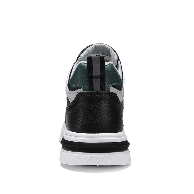 Warrior High-Top Sneakers 'Black Grey Green' 圖 4