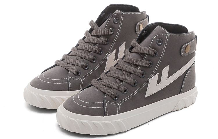 Warrior High-Top Sneakers 'Dark Grey Fleece' 圖 3