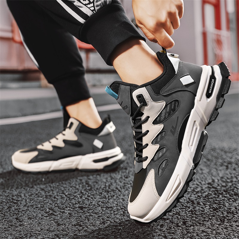 Sizing Warrior High 'Sepatu Ayah Hitam Beige' WXY-F211C02